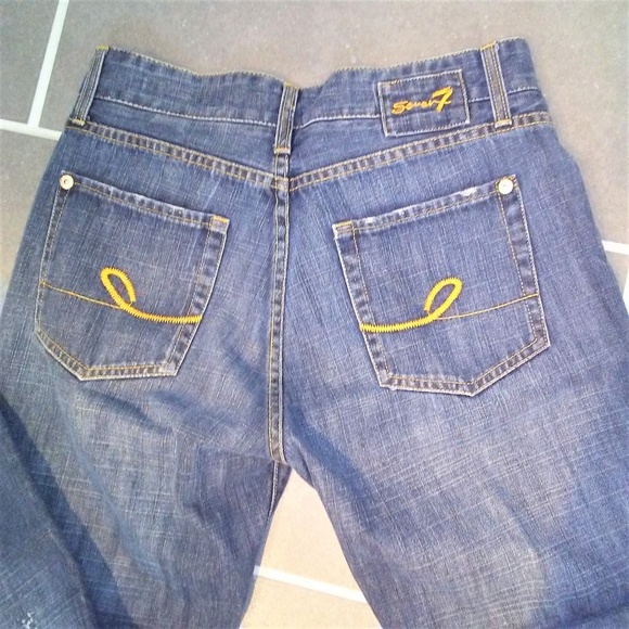 Seven7 Jean Premium Factory Distressed Straight Leg Denim Womens 30 - Picture 3 of 6